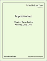 Impermanence Two-Part choral sheet music cover